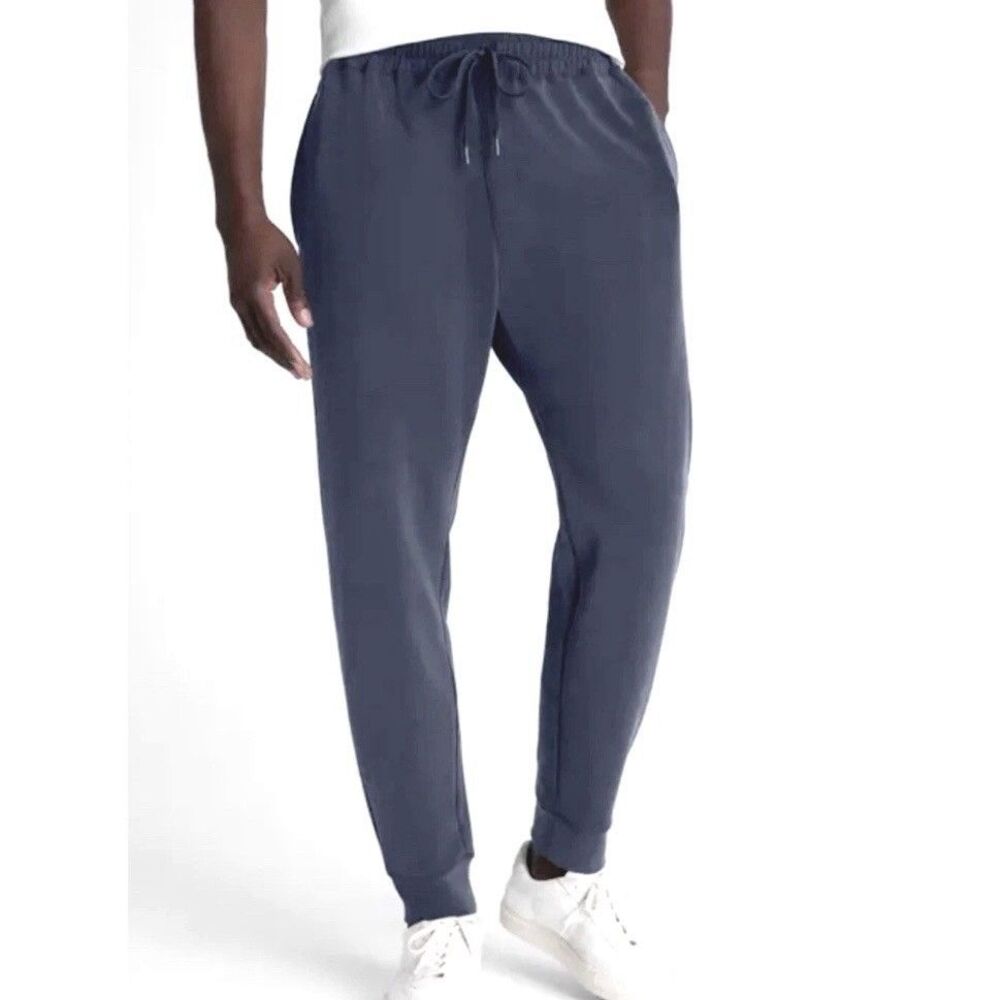 SKIMS Men’s Steel Blue Sweatpants Size 3XL Tapered Jogger Elastic w/ Drawstring